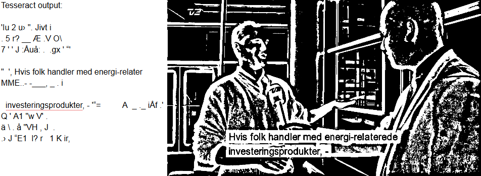 3.4.5.2 Hvorfor leksikalsk analyse Etter at Tesseract har lest teksten fra bildet er det viktig at vi gjør det vi kan for å rense teksten for feiltolkninger.