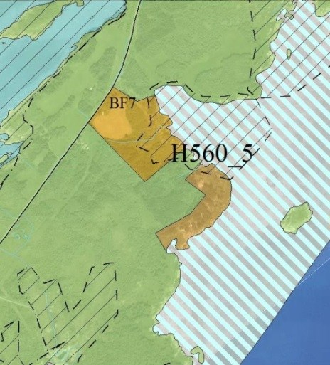 Nordland sitt krav. Hensynssone for flyttlei, H520_2 er lagt inn.