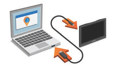 Innhente GPS-satellittsignaler (Innhente GPS-signaler, side 2). Justere volumet (Justere volumet, side 3) og skjermens lysstyrke (Justere lysstyrken på skjermen, side 3).