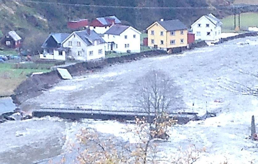 Konsekvenser av flom der flommen er