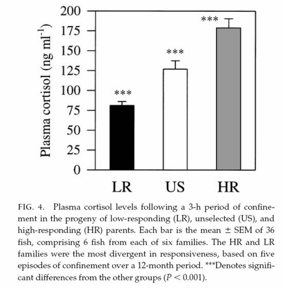 Selection response for high- and low-