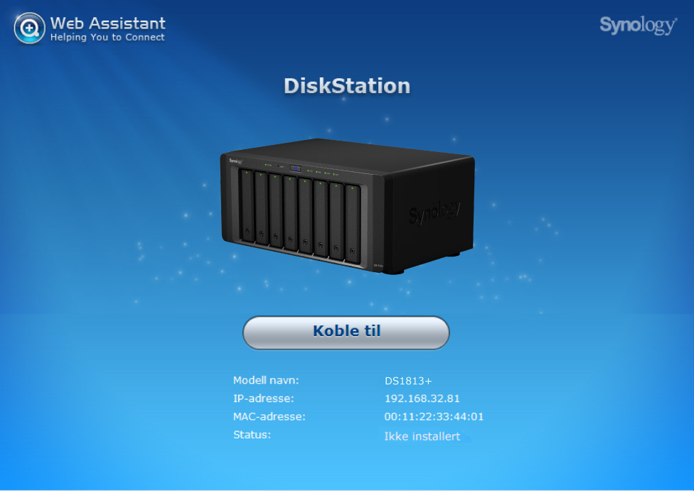 Kapittel Installer DSM på DiskStation Kapittel 3: 3 Synology DiskStation Manager (DSM) er et nettleserbasert operativsystem som gir deg verktøy til å få tilgang til og administrere din Synology
