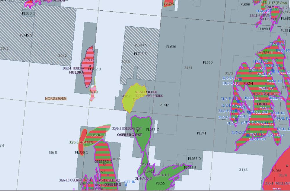 145 km vest fra Bergen, 9,5 km nord for Oseberg Øst, som er nærmeste naboinstallasjon, og ca.