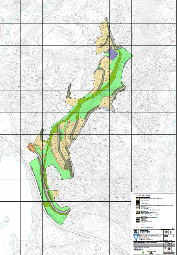 2 Overordna planverk 2.1 Detaljreguleringsplan Listøyl vest (planid 20140003) Gjeldande detaljreguleringsplan for Listøyl vest (planid 20140003) vart vedteken 19.06.