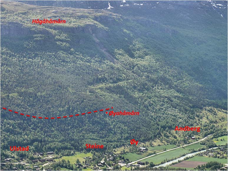 Side: 10 Vurderingsmetoden har vore i form av synfaring av alle dei utsette bygningane. I mange tilfeller har vi gått over fjellsidene ovanfor dei aktuelle bygningane.