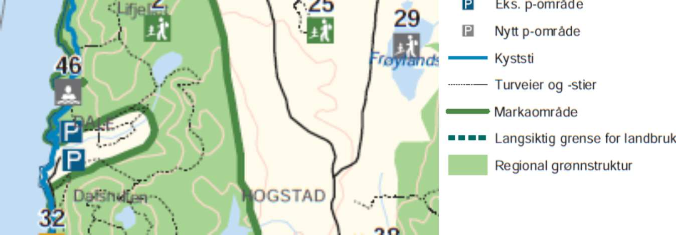 kart som viser opplevelse, rekreasjon og fysisk