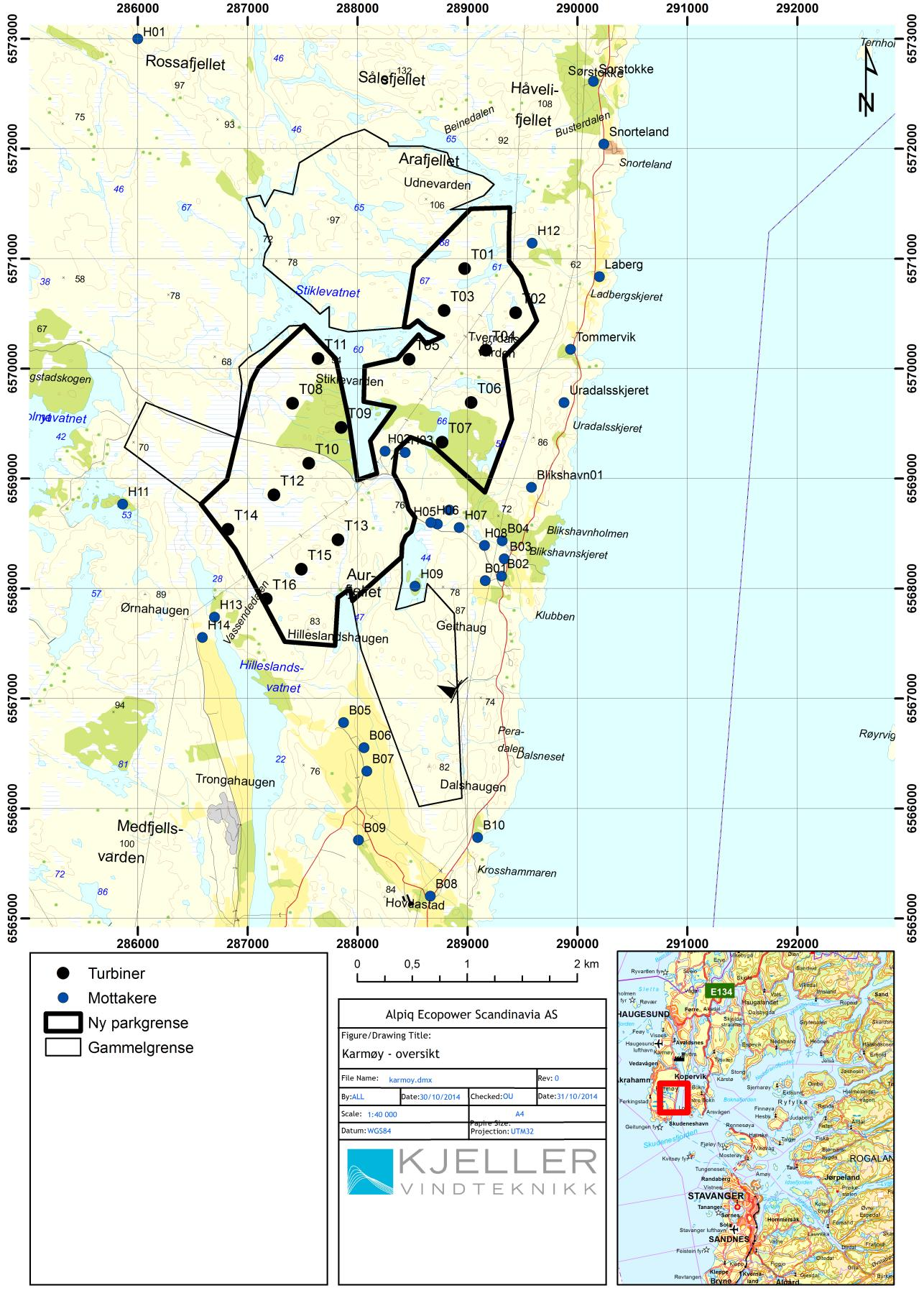 Figur 1: Oversiktskart over Karmøy,