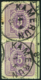 -- ex 2129 -- 2130 2129 V 40II,V 44b. Kamerun. 5 pfg.