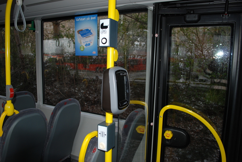 Busstjenester Sentrum 2016 Bilag 1 til vedlegg 11 Specification for installation of ticketing systems for RuterBy For single-doors without such space, there will be placed one validator.