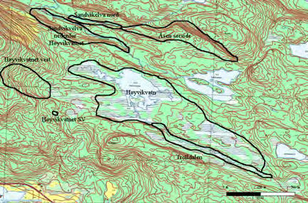 292 Åsen sørside UTM: EUREF89 32VLP, Ø: 0324, N: 3396 Naturtype: Rik edellauvskog F01 Utforming: Verdi: Svært viktig A Trusler: Skogbruksdrift & Feltsjekk: 05.06.