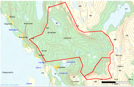 298 Ytredalen UTM: EUREF89 32VKP, Ø: 905, N: 420 Naturtype: Nordvendte kystberg og blokkmark B04 Utforming: Moserik fjellheiutforming B0403 Verdi: Viktig B Trusler: Opphør av landbruksdrift &