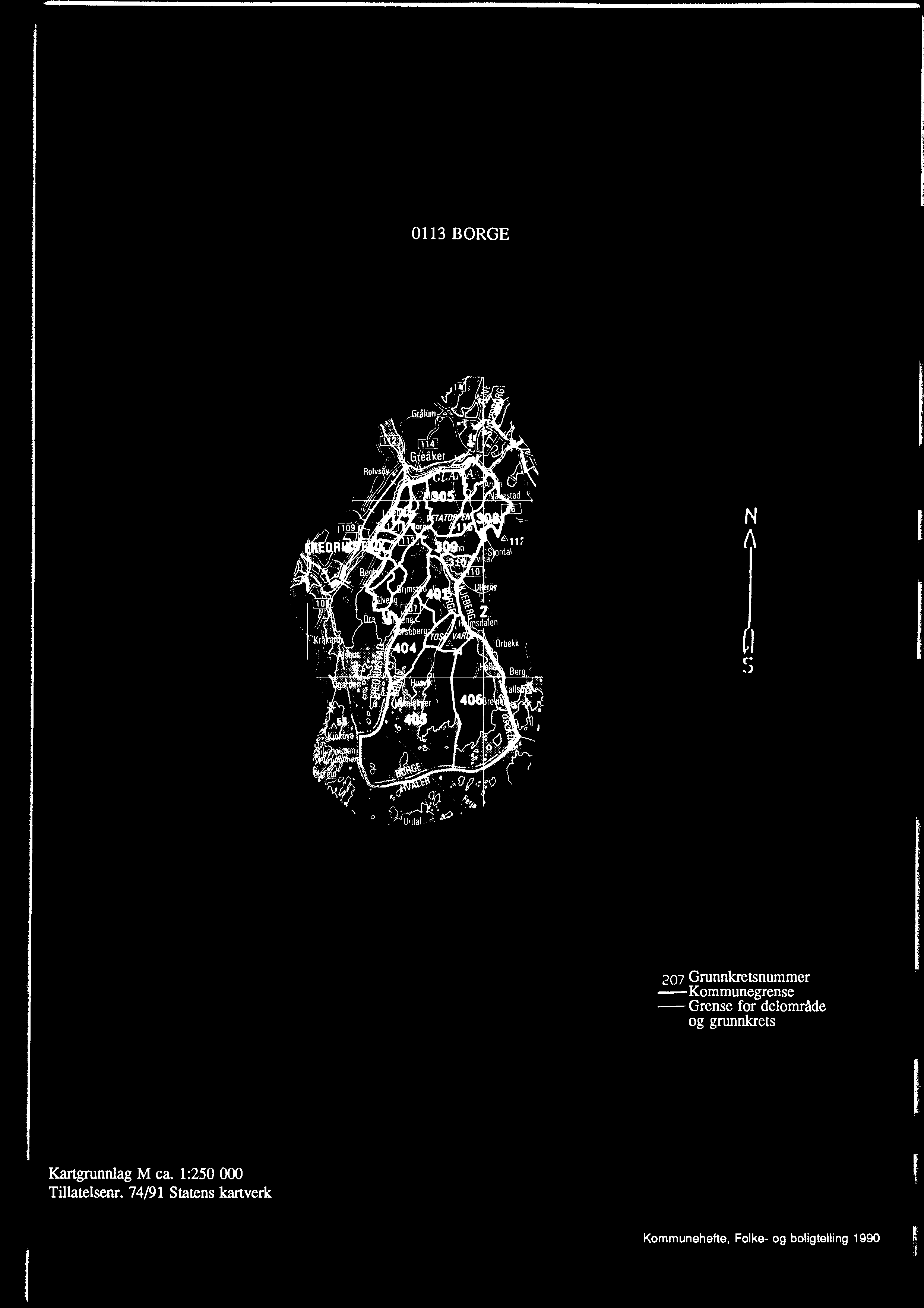 Kartgrunnlag M ca. 1:250 000 Tillatelsenr.