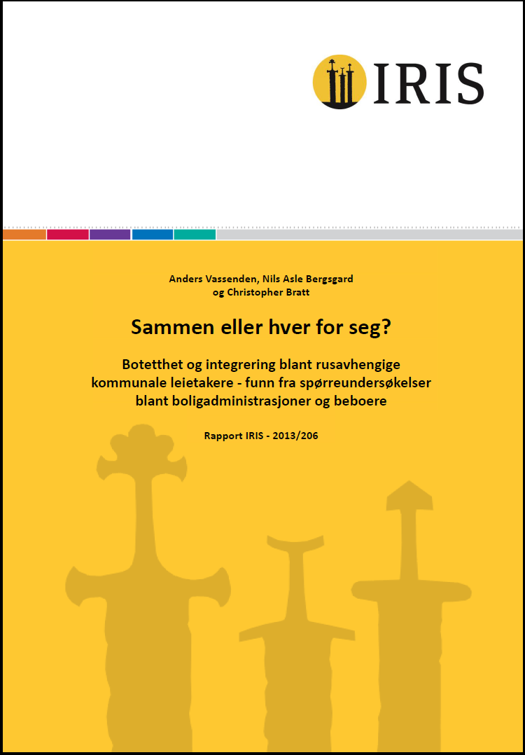 IRIS: Botetthet og integrering Tema: Forholdet mellom botetthet og integrering for rusmiddelavhengige som leier bolig av norske kommuner.