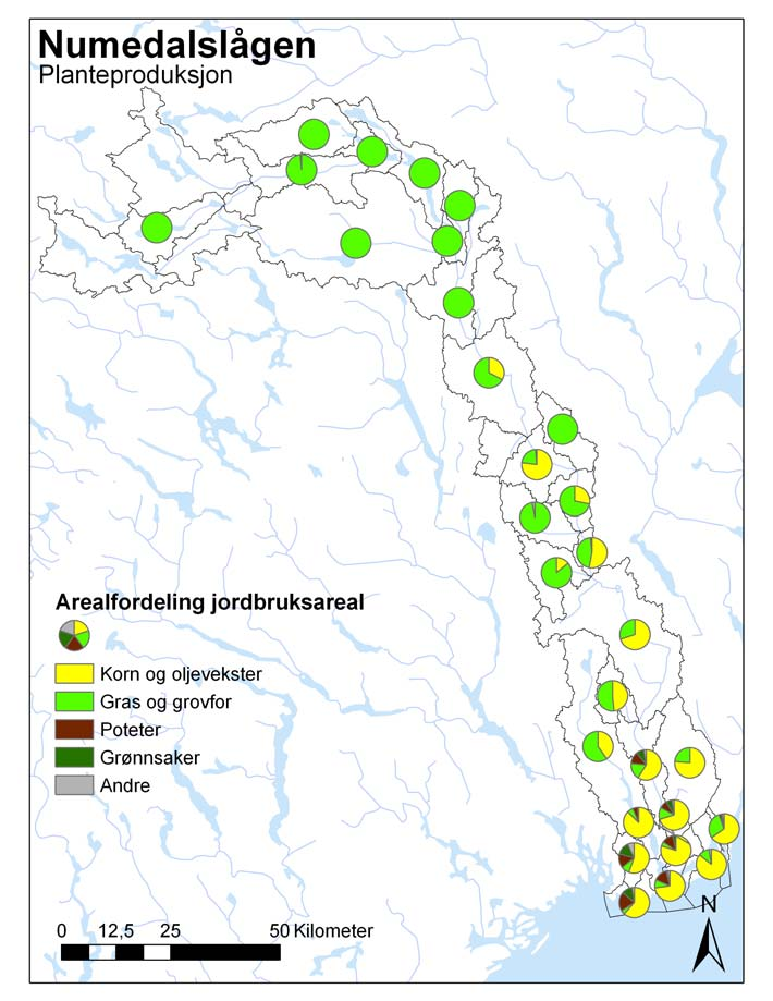 2.2. Jordbruksproduksjon i dag For å kunne jamføre tallene som viser potensiell produksjon med hva som produseres i dag har vi hentet noen tema fra produksjonsregisteret innrapportert per 31.