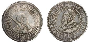 & Georg 1505-1525, groschen 01 400 923 Sachsen,