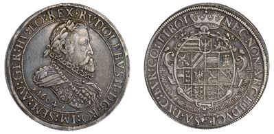 54 01 4 000 974 Rudolf II, dukat 1593, Wien F.