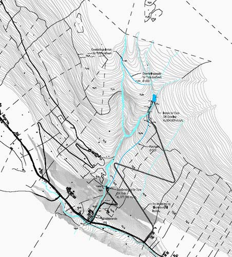 INNLEDNING Tura renner naturlig ut i Seljedalselva og videre ned i Vikja, men like nedstrøms planlagt kraftstasjon er det bekkeinntak til Statkraft Vikafalli sitt anlegg.