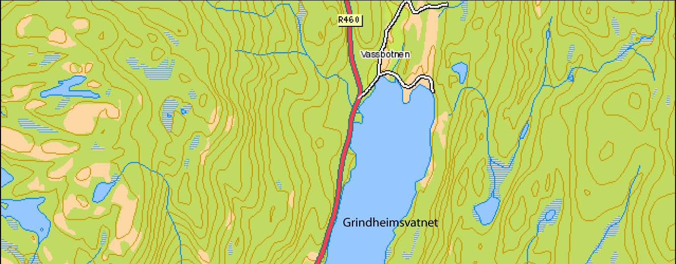 NIVA 17-27 2.1 Innsjøar og nedbørfelt 2. Omtale av vassdraget Innsjøane Grindheimsvatnet, Øvre Øydnavatnet og Ytre Øydnavatnet ligg etter kvarandre i Audnavassdraget i Audnedal kommune i Vest-Agder.
