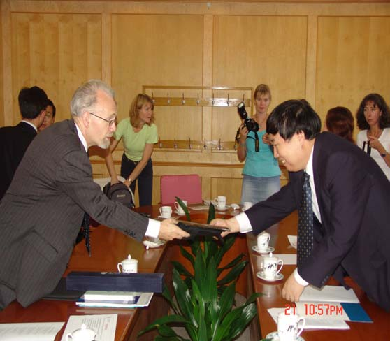 between CAS and UiO, lead by their university president, in Beijing,