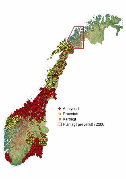 LITO prosjektet Geokjemisk kartlegging av Norges berggrunn Startet i 1999 Geokjemisk sammensetning og petrofysiske egenskaper til