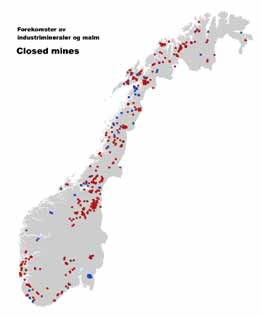 Historisk betydning Viktige forekomster av industrimineraler og metalliske malmer Mineralindustri er viktig for distriktene.