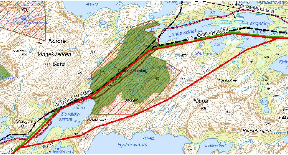 Figur 3-12 Ytre ring (rød 1.