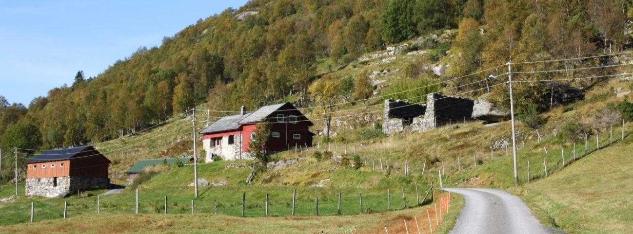 i terrenget med klare naturlige avgrensninger. Slike teigblandede jordbruksområder var tidligere vanlig, spesielt i områder med begrenset jordbruksmark.