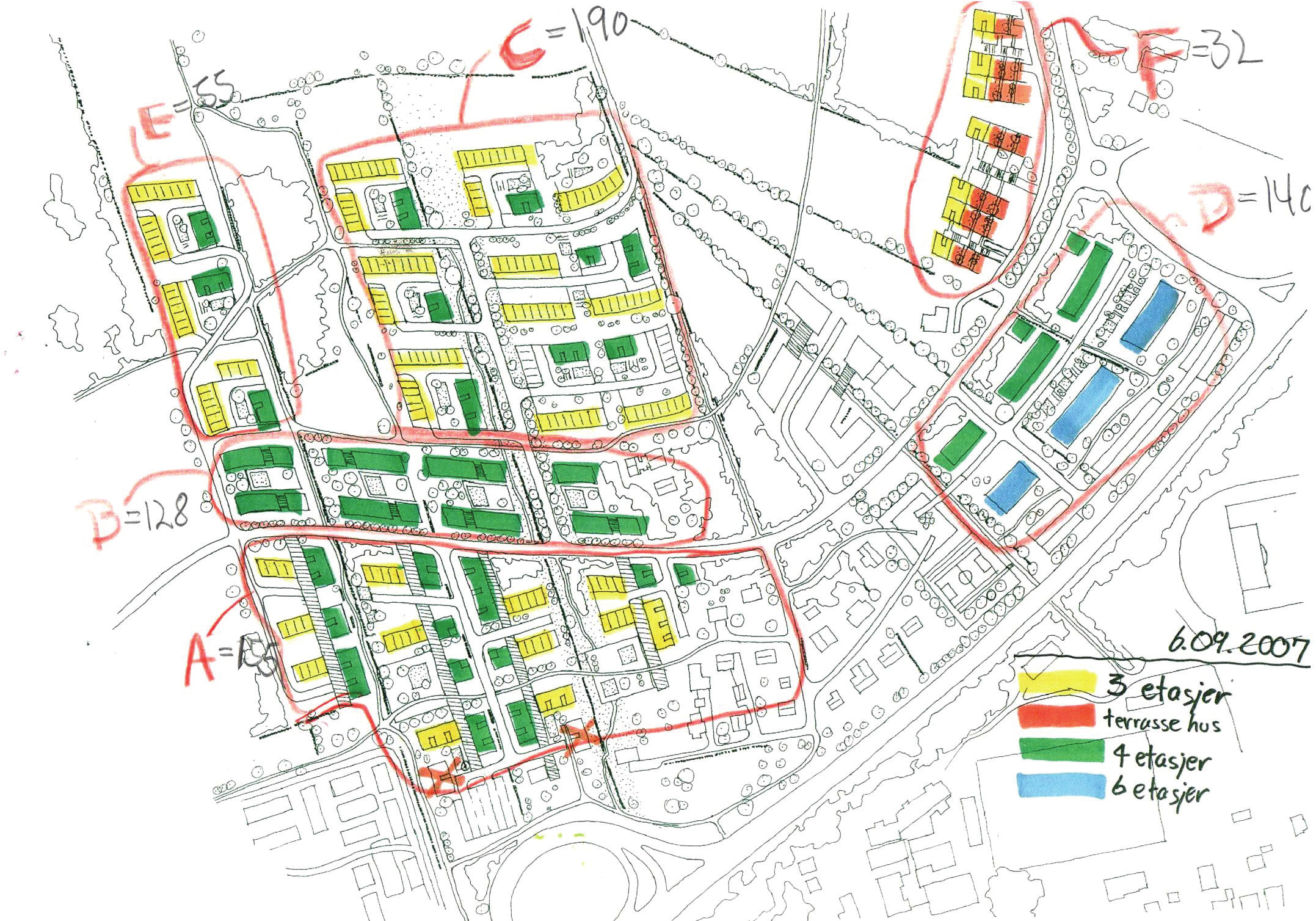 15 2.3 Typiske boligtyper for Jåtten øst II, passivhus-spesifikasjon Figur 2-4 viser forventet antall boliger av ulike typer.