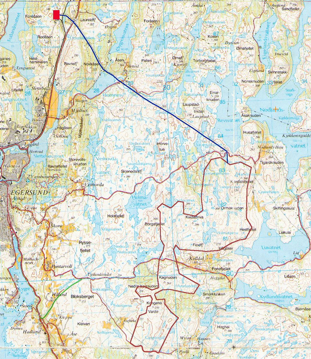 1.0 INNLEDNING Norsk Vind Egersund AS har fått tildelt endelig anleggskonsesjon for bygging av Egersund vindkraftverk. Pt arbeides det med detaljplaner med utgangpunkt i drift fra høsten 2017.