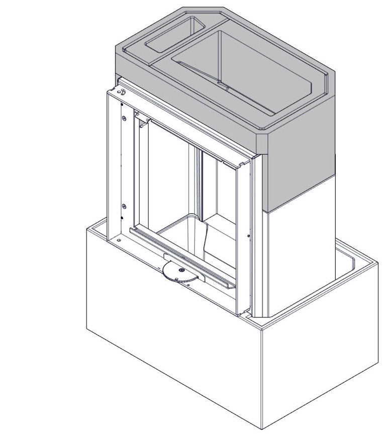 G 12 Plasser Powerstone del som vist på tegning. Place power stone part as shown on the drawing.