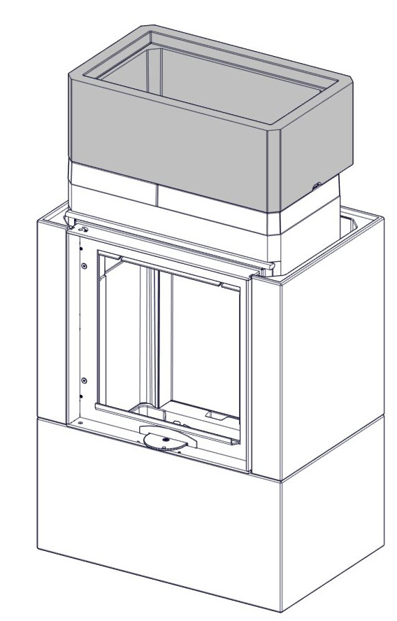 For left-hand damper handling, rotate the element 180⁰.