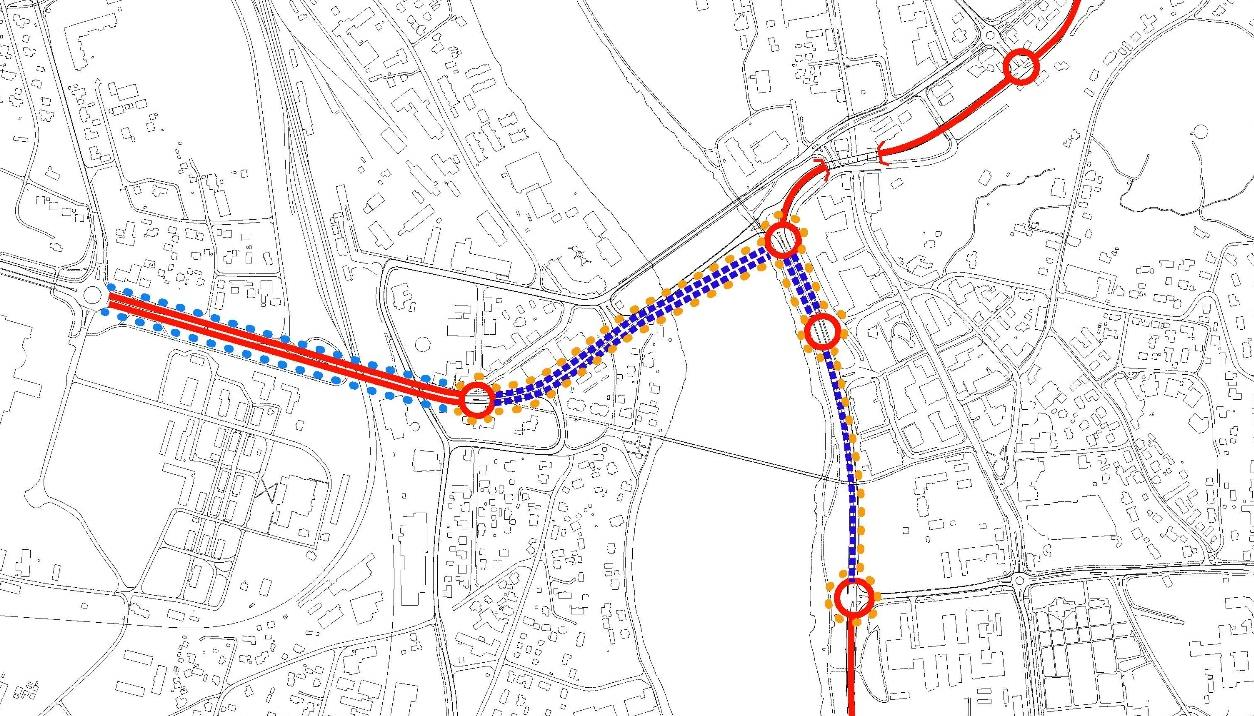 Belysning Overgangen mellom innfartsåre og bygate bør styrkes i valg av belysning herunder; høyde og farge på mast, type armatur og lyskvalitet.