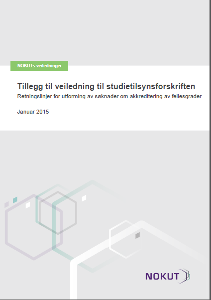 Fellesgradshåndbok fra UHR NOKUT UHR European Approach for Quality Assurance of Joint