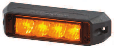 Ønskes brakett bruk 101001. LED/flash lamper LYS C4A VARSELLYS 4 LED DV GUL WASP 1 985.00 LED/flash lampe, 4 x 3W LED, blinker oransje, 19 blinkmønster.