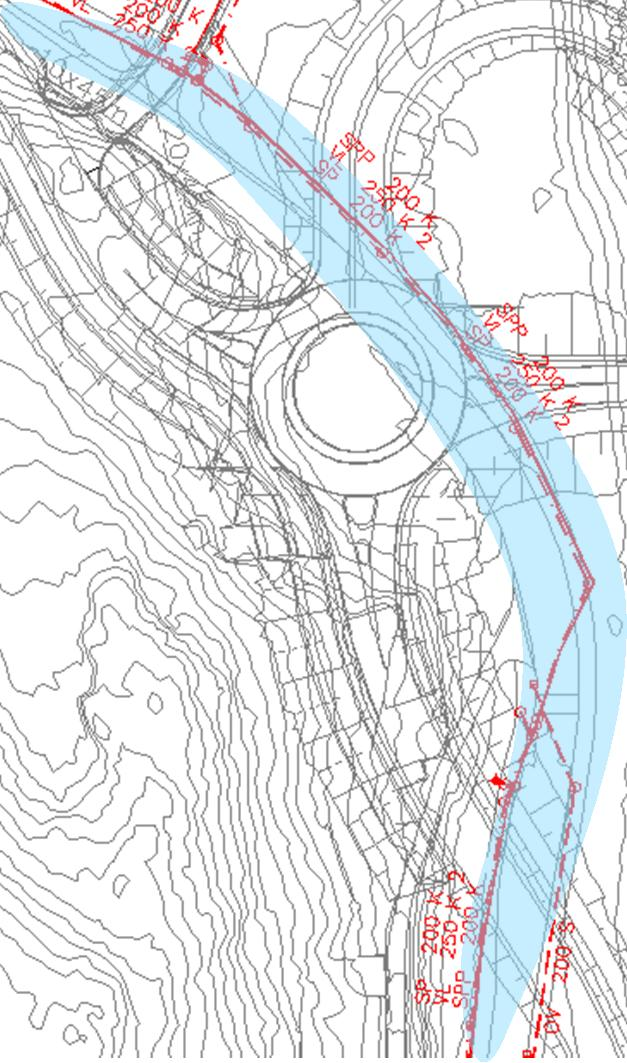 Denne kommer i konflikt med ny vegsituasjon.
