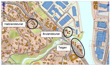 Halbrendssaga er nemnt fleire gonger, første gong i 1611. Ved dampskipskaien Steinen vaks det fram eit sentrum frå 1870-åra med skipsekspedisjon, handel og ymse industri.