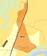 5.4.10 KM 10 Futegarden under Bruland (gnr 60/164), Førde kommune Kulturmiljø knytt til jordbruk og tettstad Gardsnamnet kan komme av bruarland der bru kan referere til kryssinga av elvane som renn