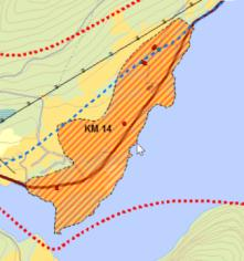 5.4.14 KM 14 Kusslia (gnr 46), Førde kommune Kulturmiljø knytt til jordbruk og samferdsle Namnetydinga er usikker. Garden er nemnt som Kughislid i Bjørgvin Kalvskinn i 1360. Kusslia var då prestegods.