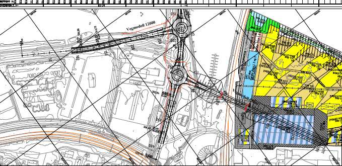 mellom eksisterende bebyggelse Illustrasjon Kart/plan A1 B3 D2 Tilslutning til eksisterende vegnett Tilslutning til strandsonen Grunnerverv A1 B3 D2 Tilslutning til rundkjøring Tilslutning i ny