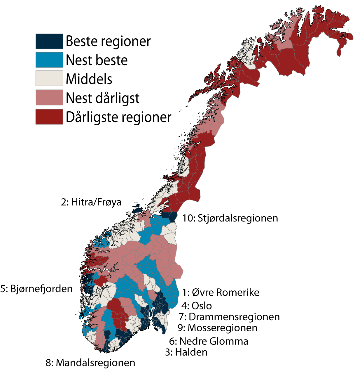 Bostedsattraktivitet i