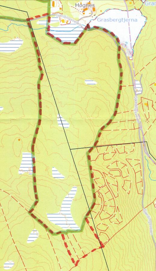 3 Geografisk avgrensing av planen Planområdet er på 187 dekar og omfatter eiendommene g/bnr.: 123/1, 129/1, 3 og 4.