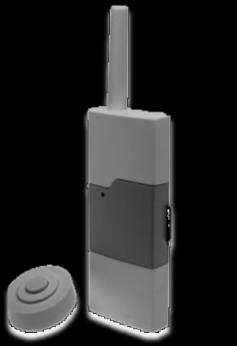 Porttelefonsender B-PTSe oppfatter både magnetfelt og lyd.