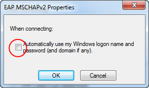 Pass på at det ikke er krysset av i dette feltet. Klikk OK i alle foregående vinduer for å lagre konfigurasjonen. Be sure to uncheck this box. Click OK in all open windows to save your configuration.