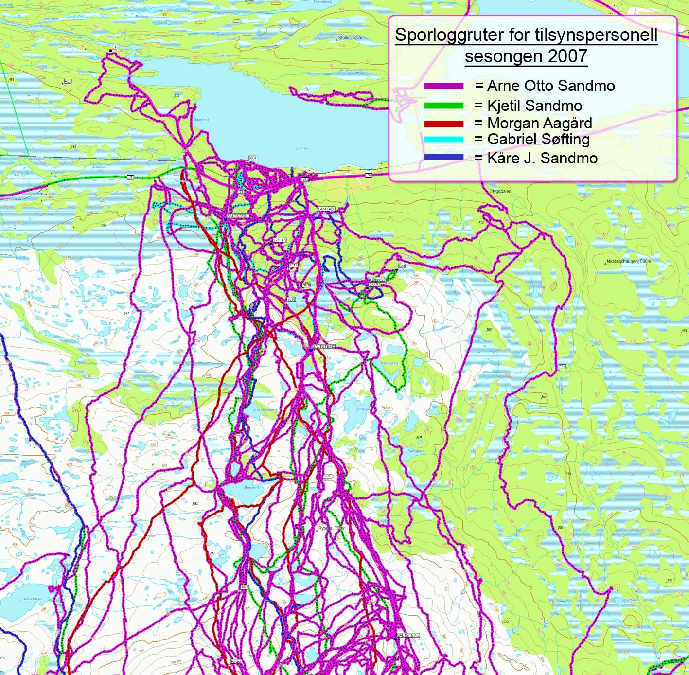 Vedlegg 2: GPS sporlogger for