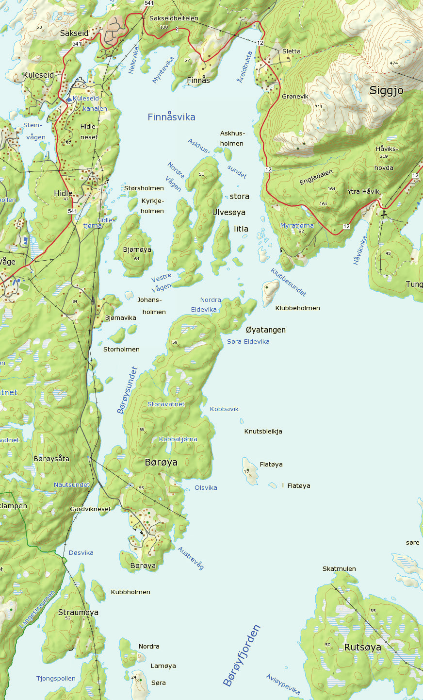 1 Børøya rundt Lengde ca 15 km. Tid 3-5 timar i roleg tempo. 59.7495 5.26790 1 time ekstra dersom Langestraumen er med i ruta. Turen frå Åreidalen rundt Børøya vil gje deg mange flotte opplevingar.
