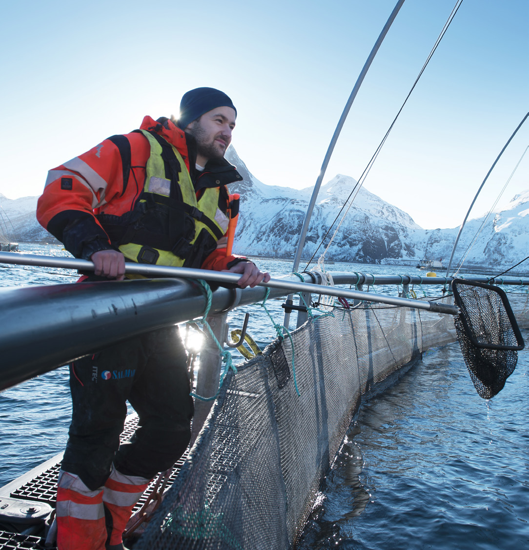 10 11 HAVBRUK OG MILJØ Bærekraft og miljøhensyn er helt fundamentale forutsetninger for norsk havbruksnæring.