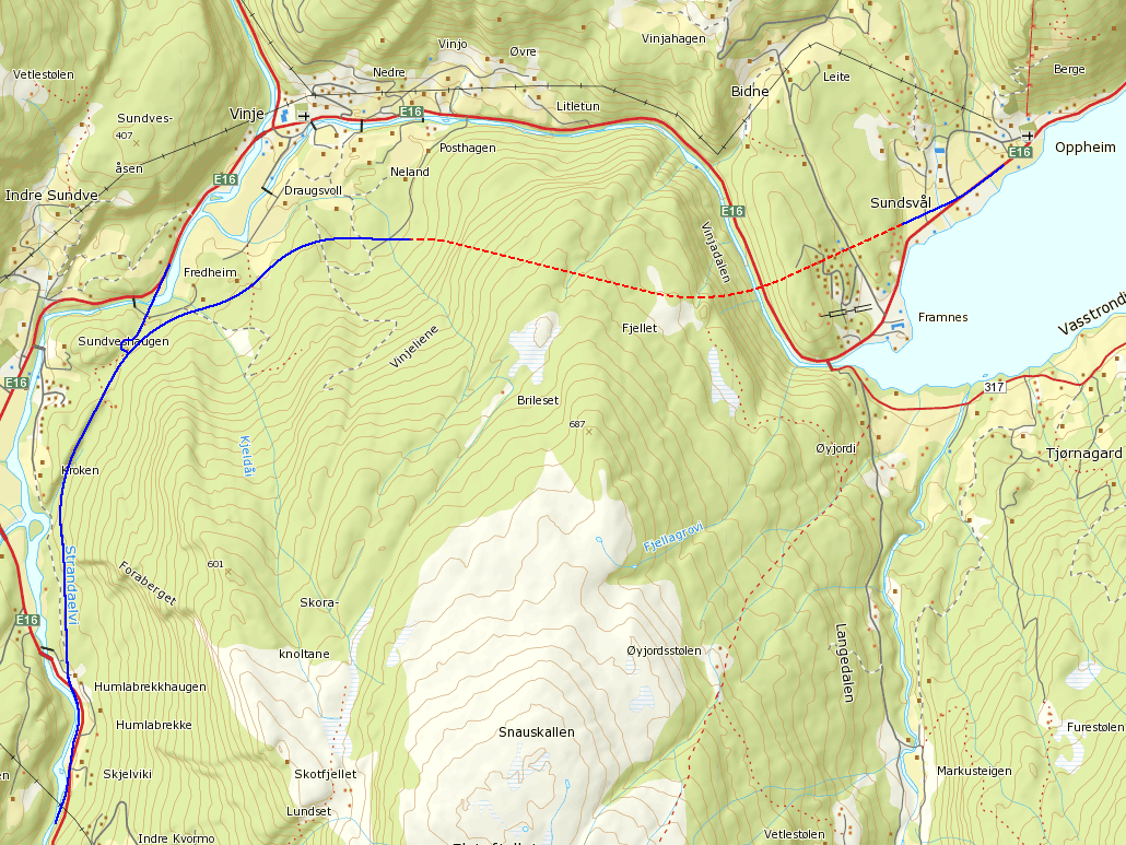 E16 Oppheim - Humlabrekke Voss kommune Planprogram for