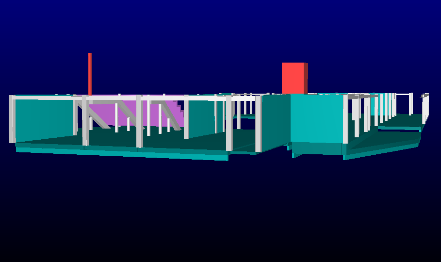 Relasjoner mellom objekter i 1 Figur 3: Søyle og vegg er ikke relatert til etasjen som de fysisk hører til Objektet består av flere bygningsdeler A».