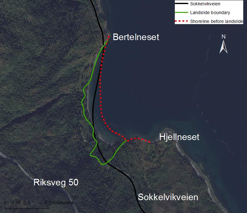 Den delen av veistrekningen, Jubelen-Langslett, som går gjennom Indre Sokkelvik er videre også nevnt som