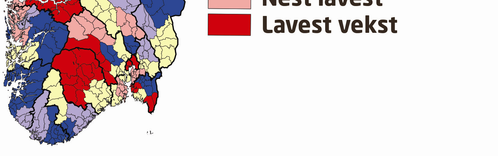 Det har ikke tidligere vært målt mer enn 60 prosent vekstforetak noen år. Kystgruppen, som består av kommunene Vikna, Leka og Nærøy, hadde den høyeste andelen vekstforetak.